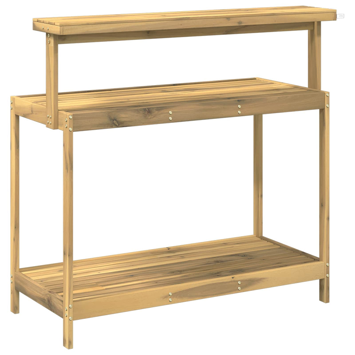 Outdoor Potting Bench 111.5 x 48.5 x 107 cm Solid Acacia Wood