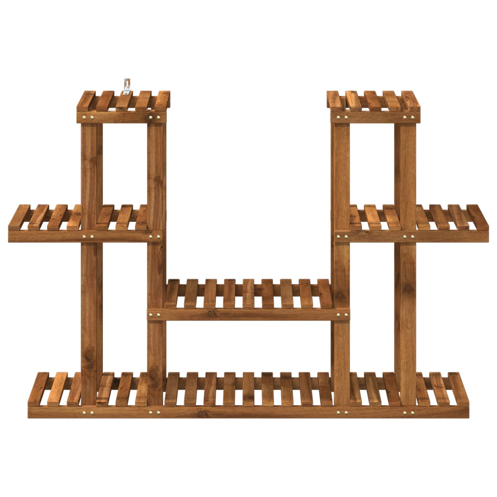 Plant Stand Natural 123 x 25 x 78.5 cm Solid Acacia Wood