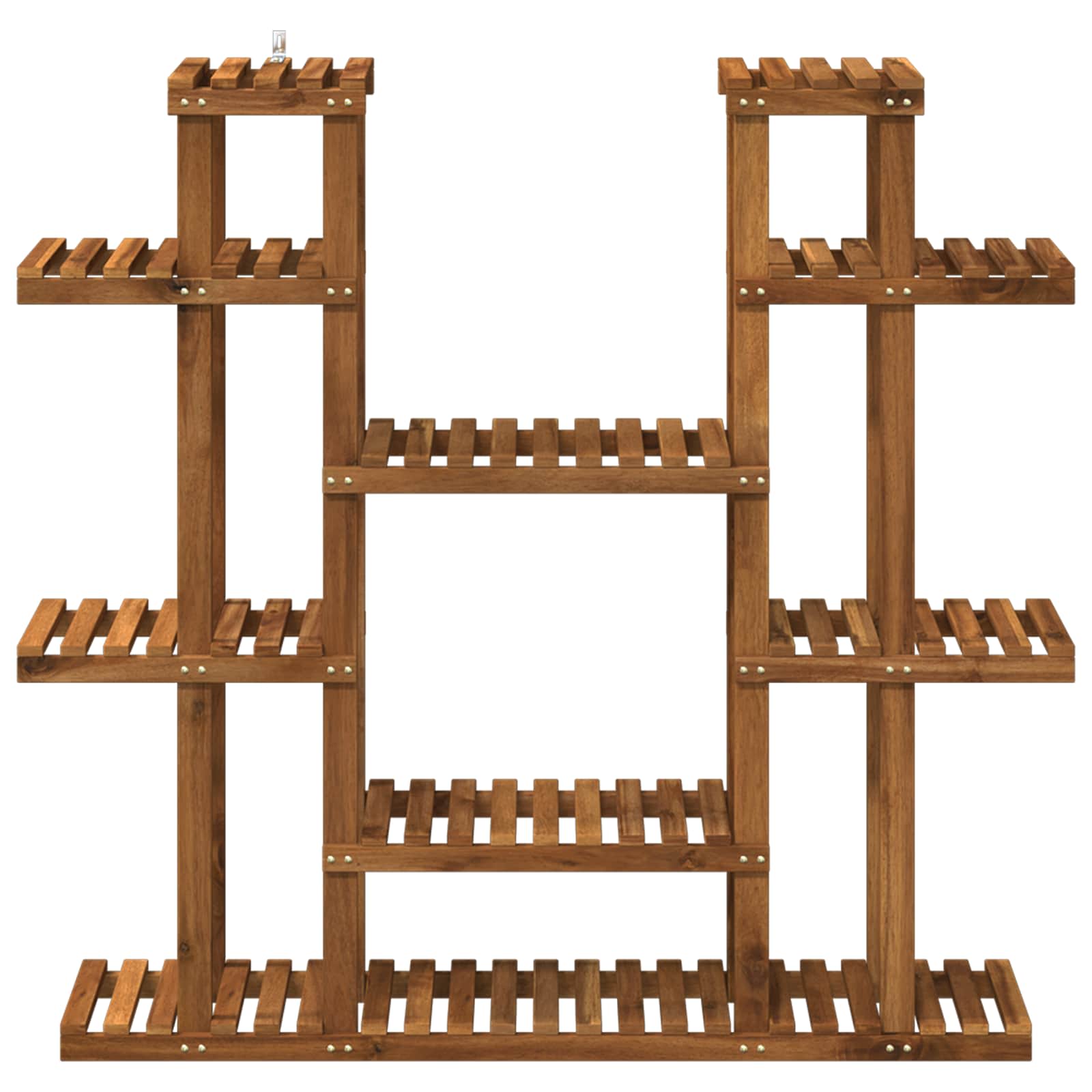 Plant Stand Natural 123 x 25 x 114.5 cm Solid Acacia Wood