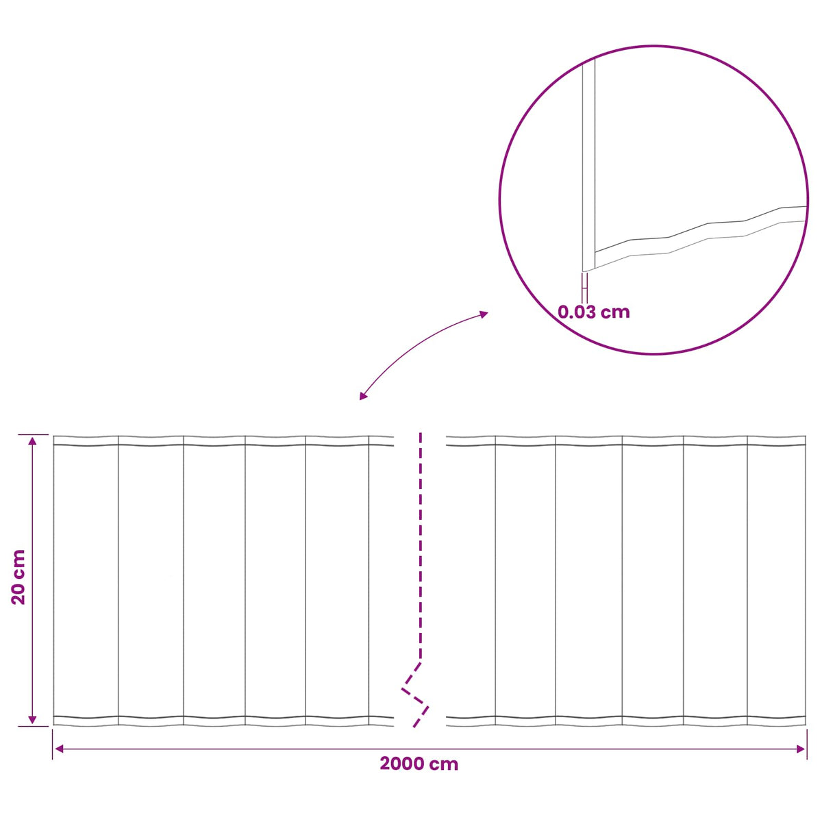 Lawn Edging 20 m x 20 cm Galvanised Steel Silver