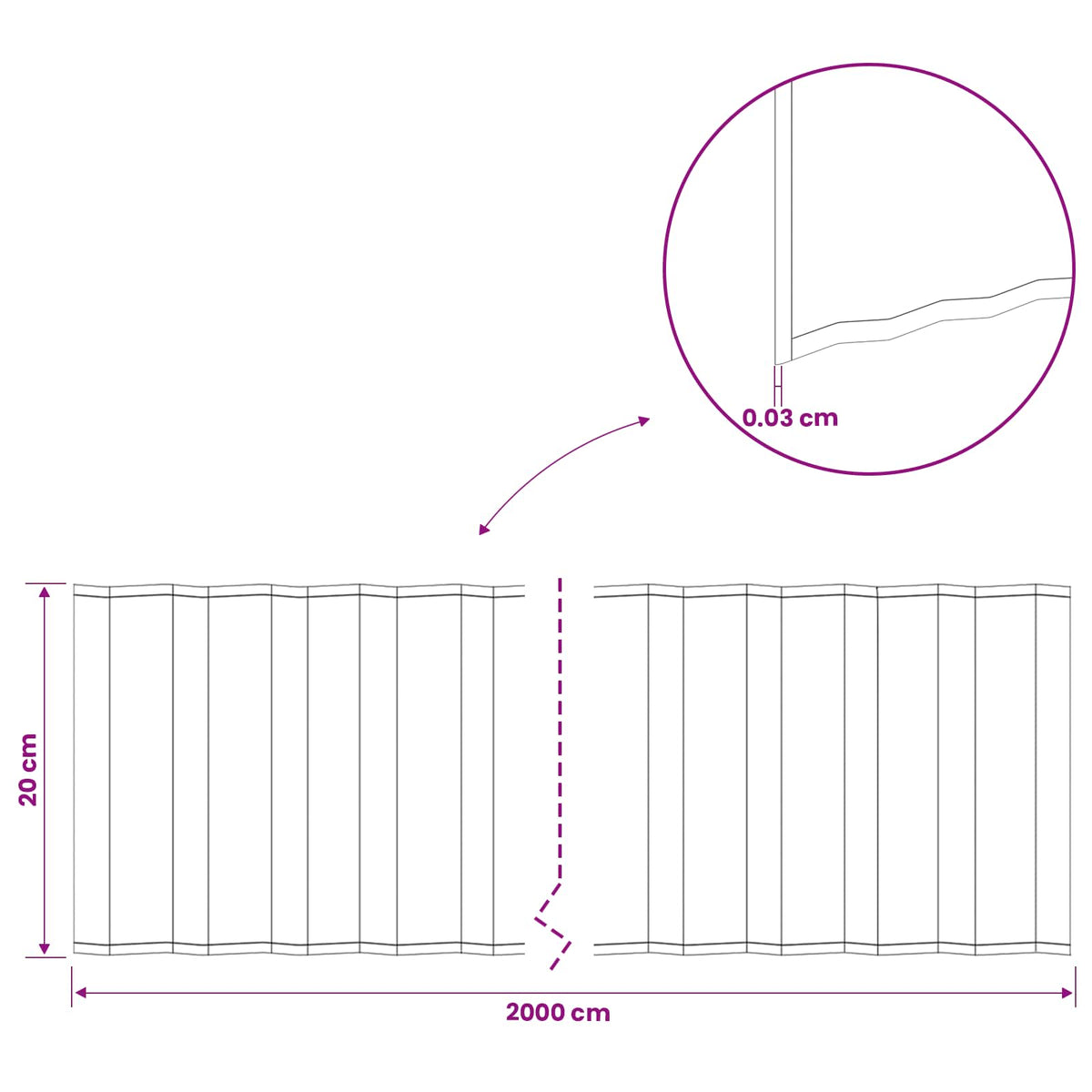 Lawn Edging 20 m x 20 cm Galvanised Steel Silver