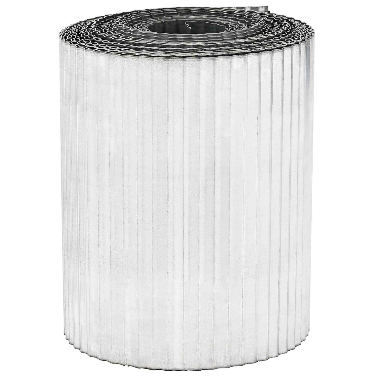 Lawn Edging 10 m x 25 cm Galvanised Steel Silver