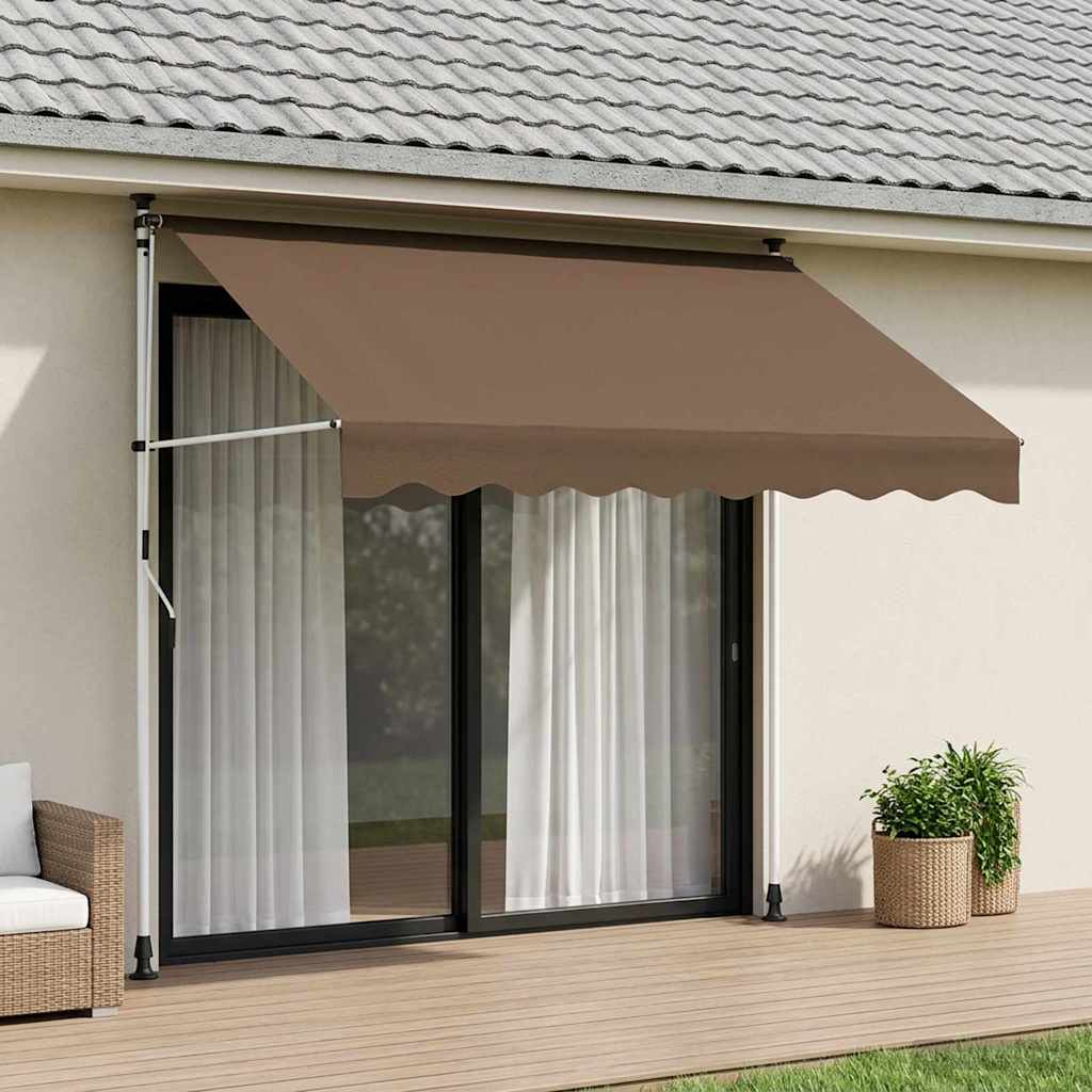 Manual Retractable Awning Taupe 300 cm
