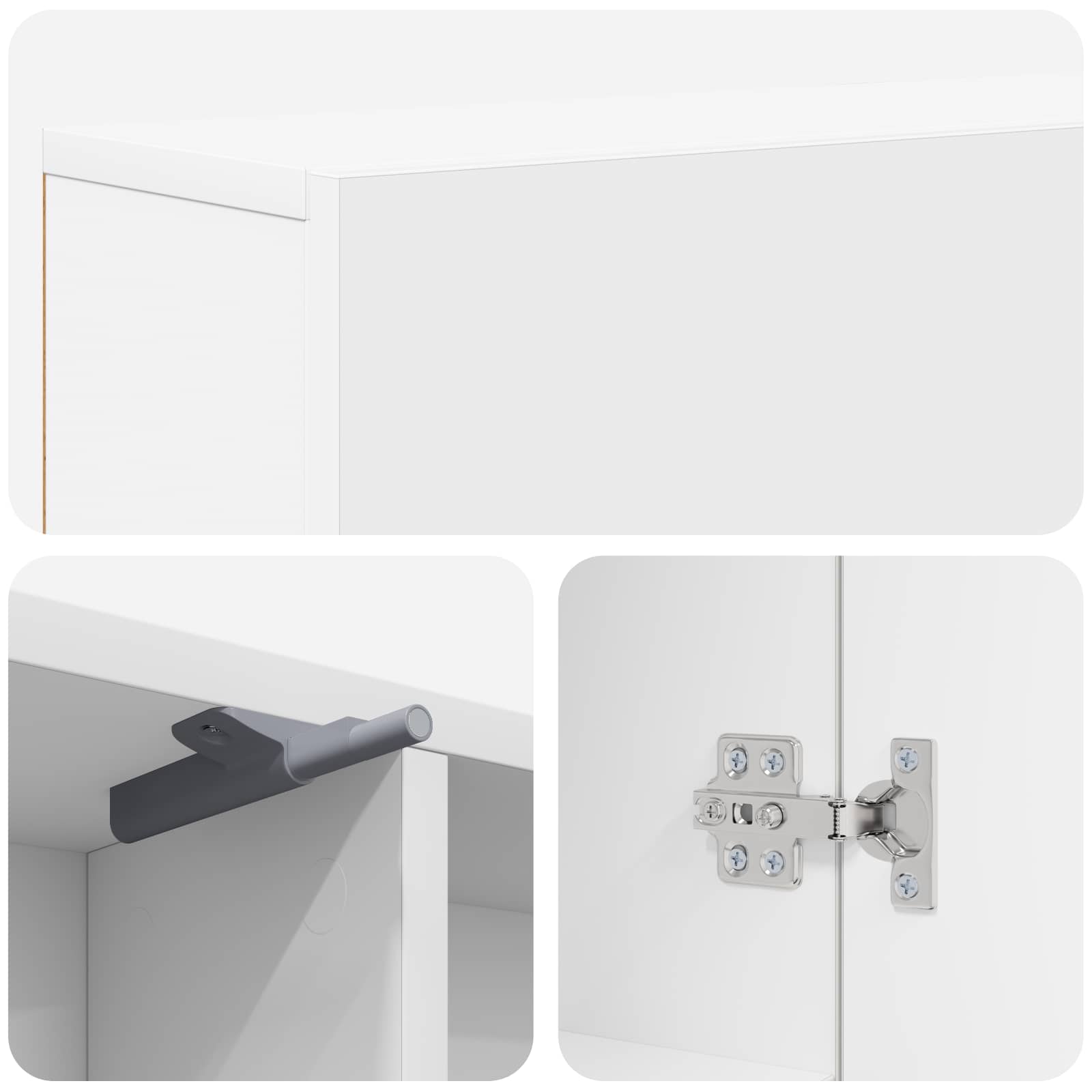 Fireplace Surround White 102 x 18 x 100.5 cm Engineered Wood
