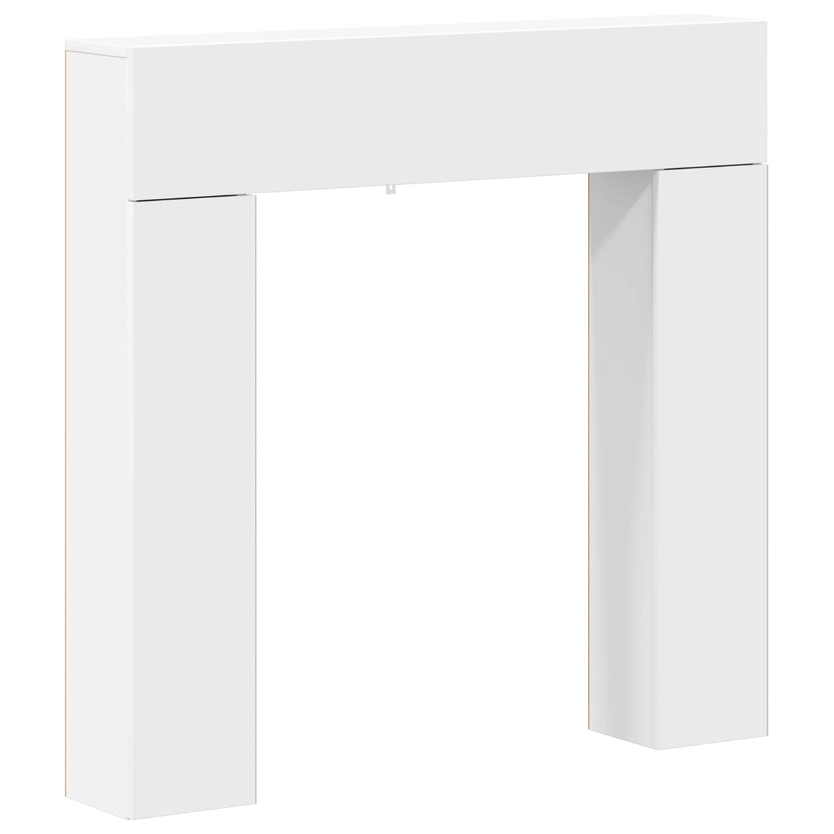 Fireplace Surround White 102 x 18 x 100.5 cm Engineered Wood