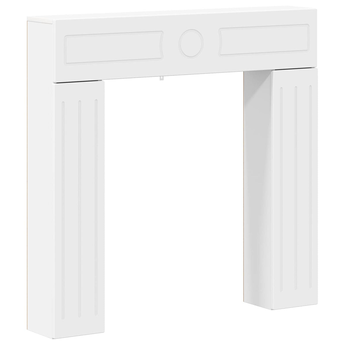 Fireplace Surround White 102 x 18 x 100.5 cm Engineered Wood