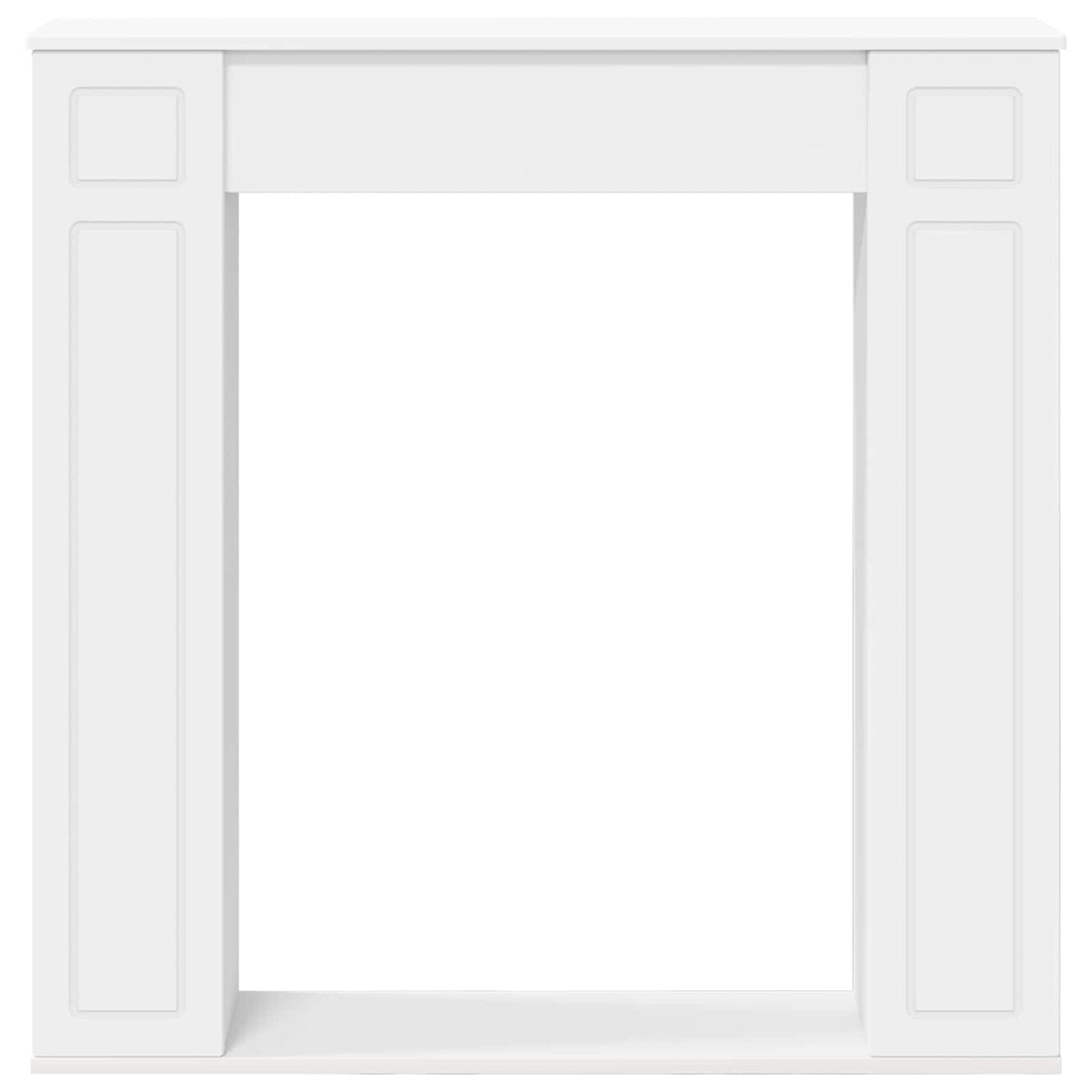 Fireplace Surround White 100 x 20 x 100 cm Engineered Wood