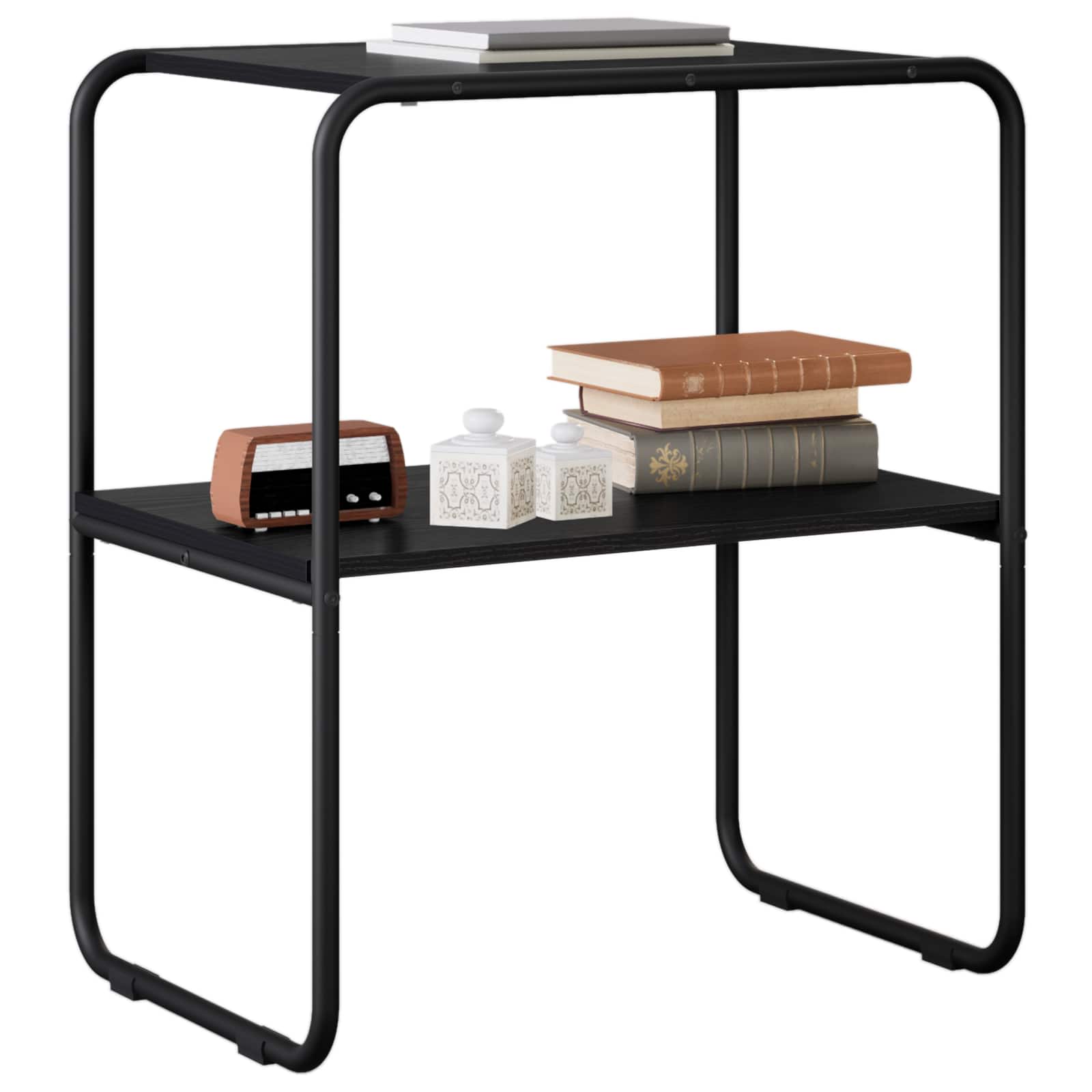 Console Table Black Oak 100 x 42.5 x 70 cm Engineered Wood