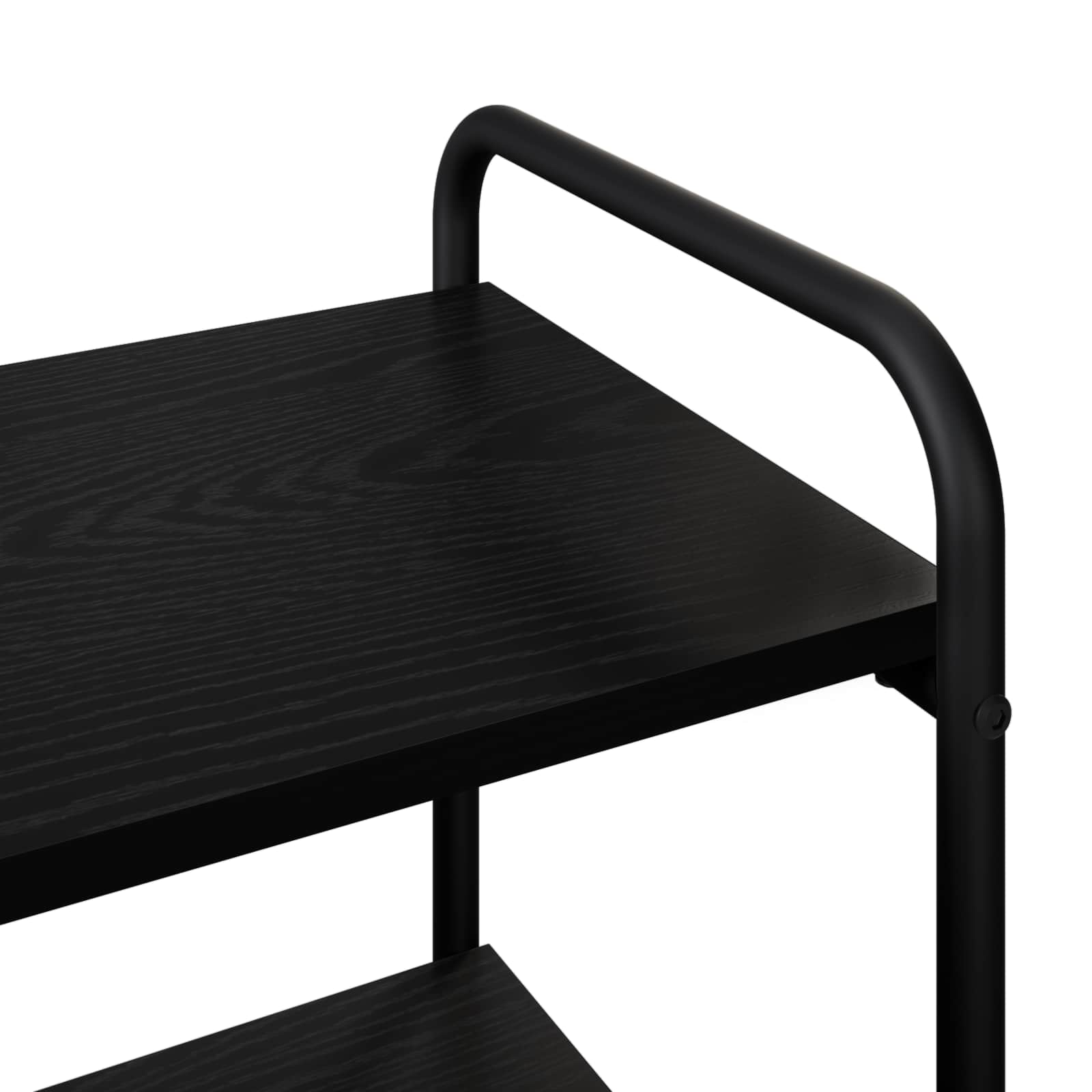 Console Table Black Oak 80 x 35 x 75 cm Engineered Wood