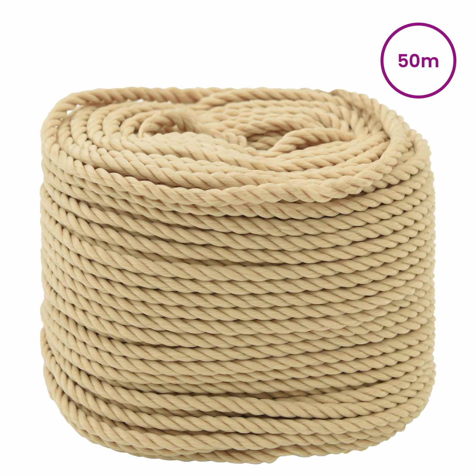 Boat Rope 50 m 0.6 Natural PP