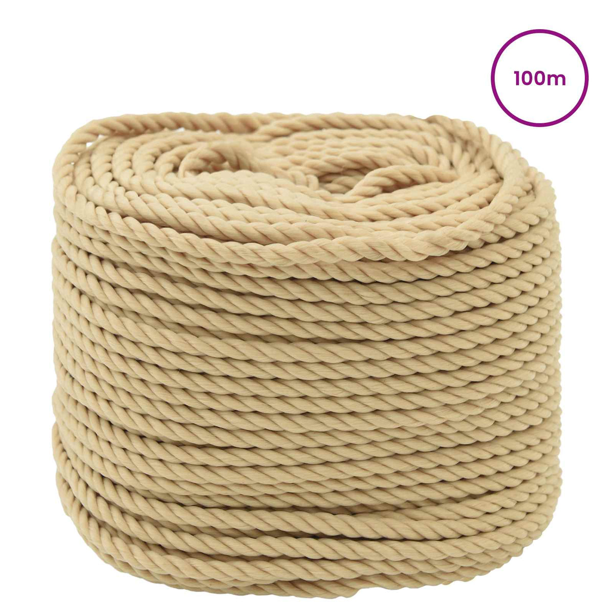 Boat Rope 100 m 0.6 Natural PP