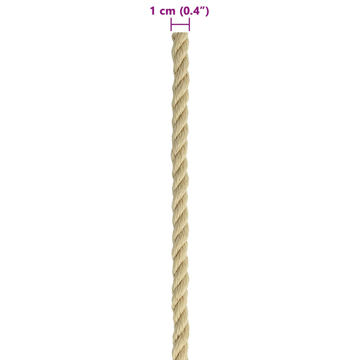 Boat Rope 50 m 1 Natural PP
