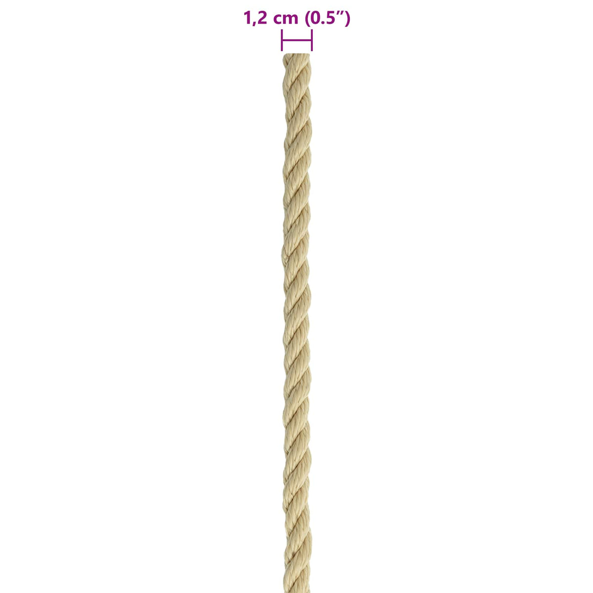 Boat Rope 25 m 1.2 Natural PP