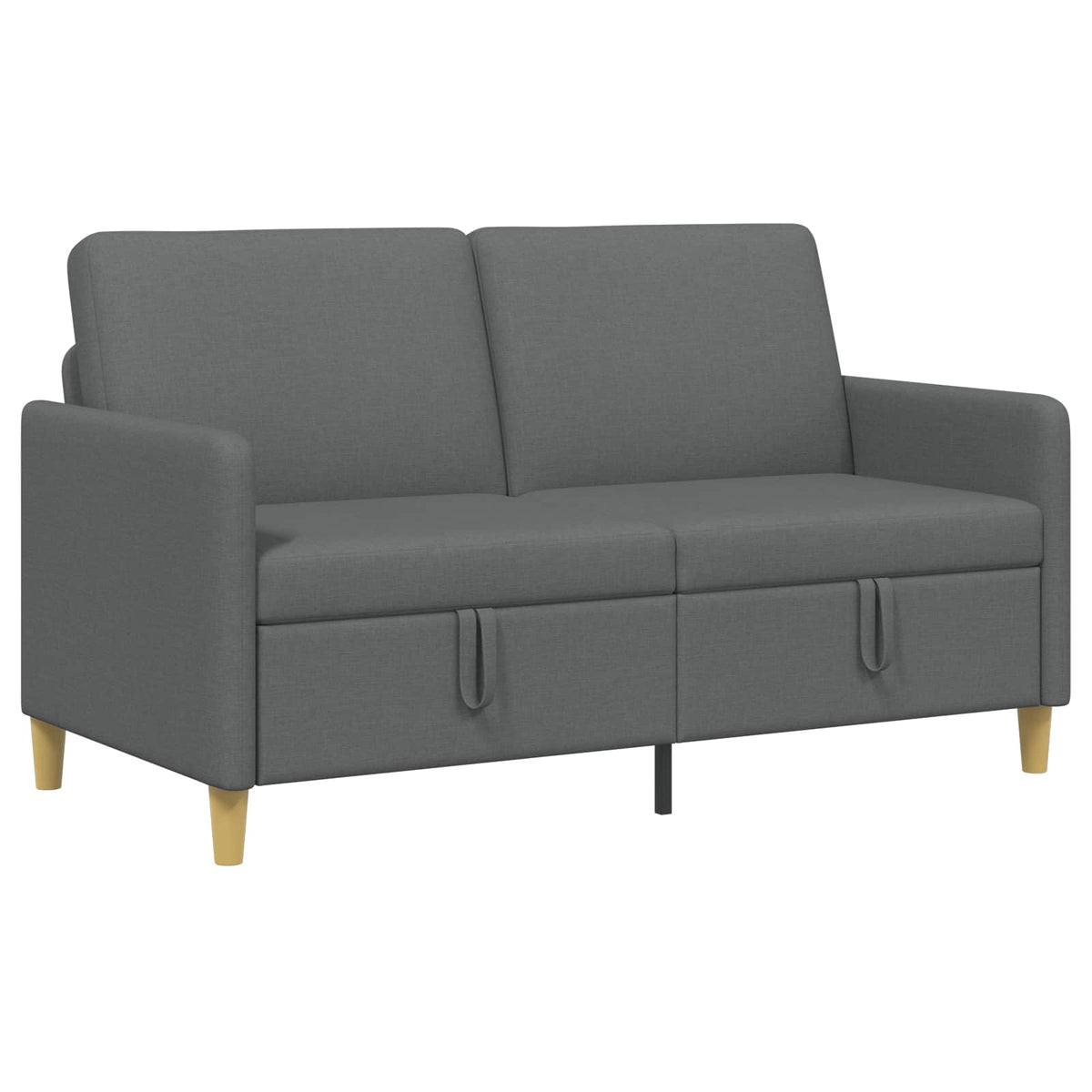Sofa with Storage Dark Grey 152 x 78 x 87 cm Polyester