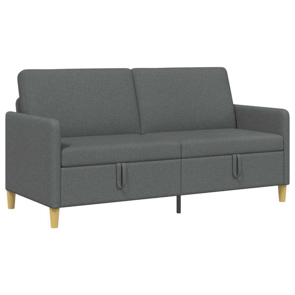 Sofa with Storage Dark Grey 172 x 78 x 87 cm Polyester