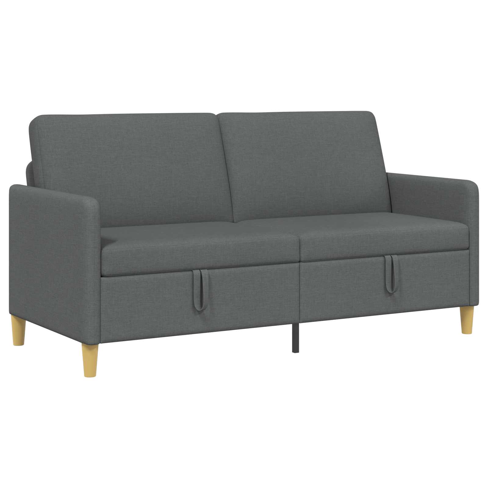 Sofa with Storage Dark Grey 172 x 78 x 87 cm Polyester