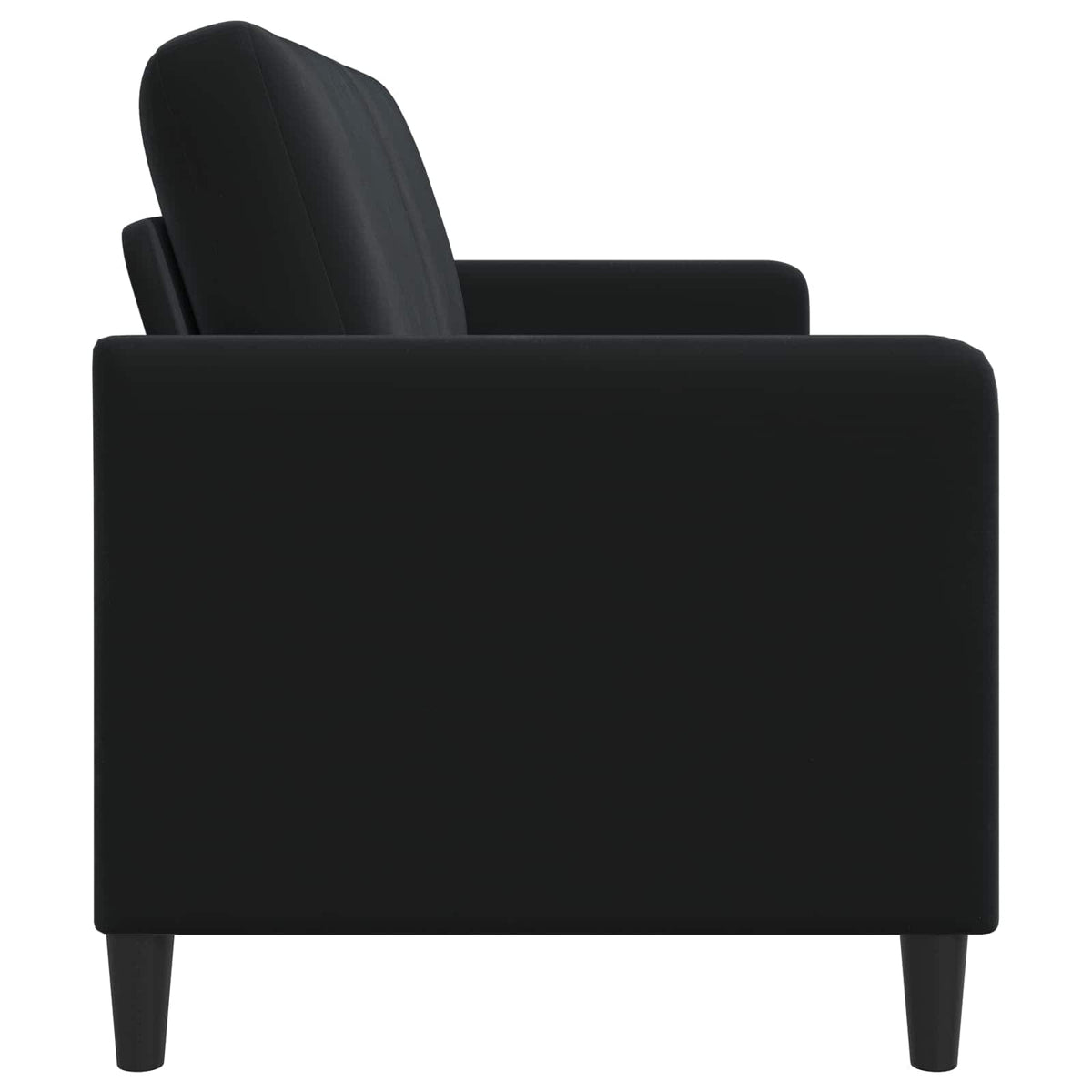 Sofa with Storage Black 172 x 78 x 87 cm Polyester