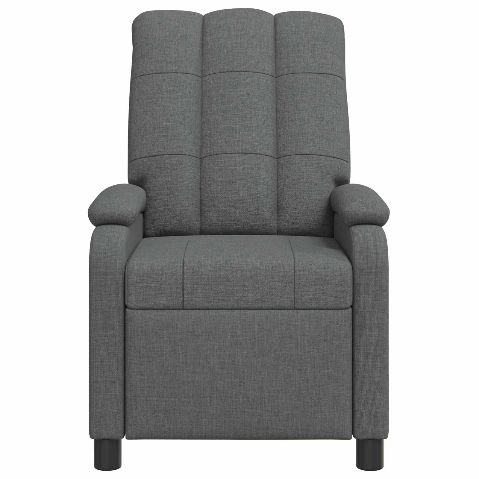 Massage Recliner Dark Grey Fabric