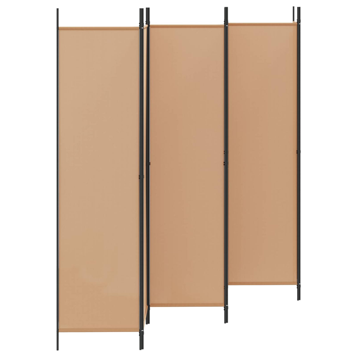 6-Panel Room Divider Beige 300 x 200 cm Fabric