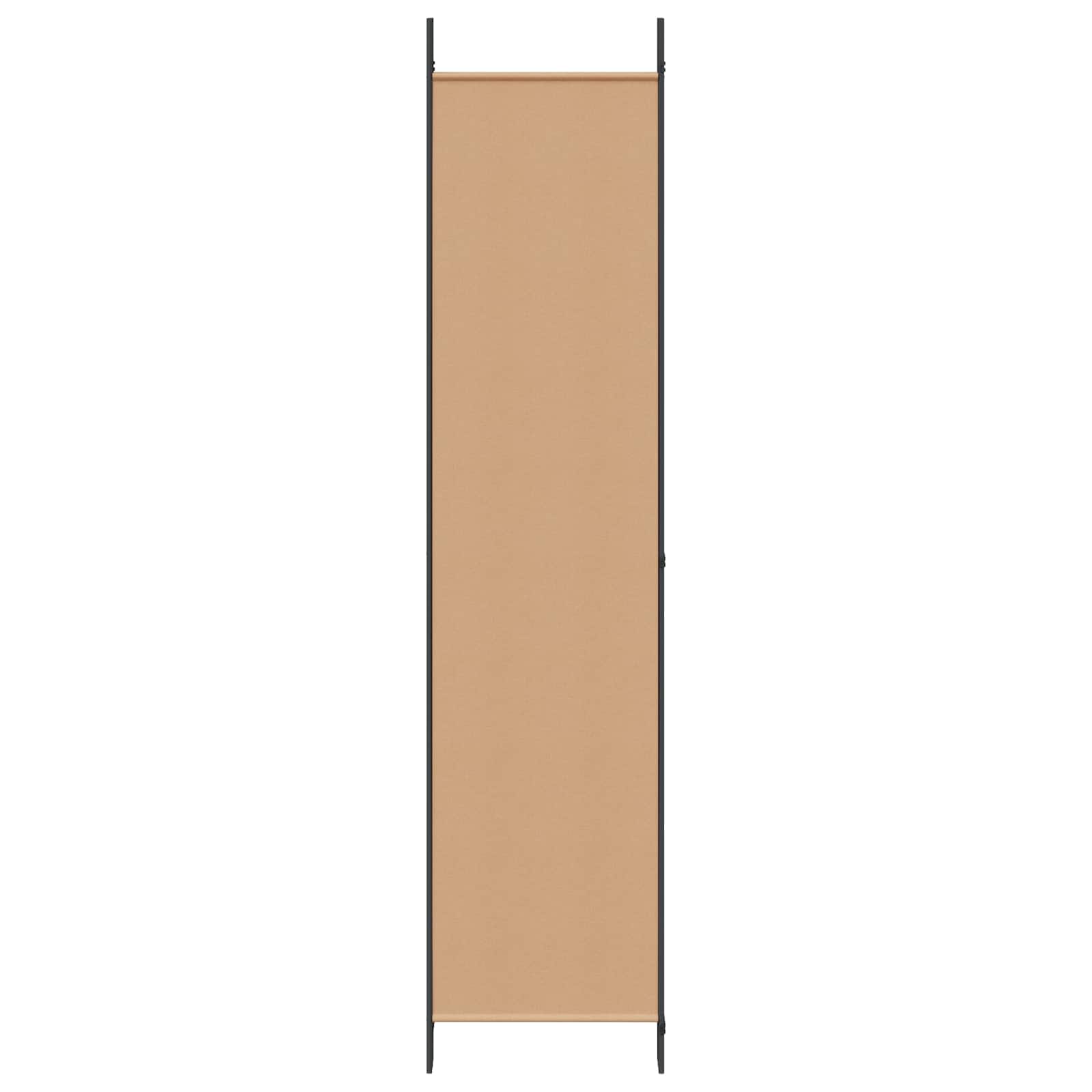 4-Panel Room Divider Beige 200 x 220 cm Fabric