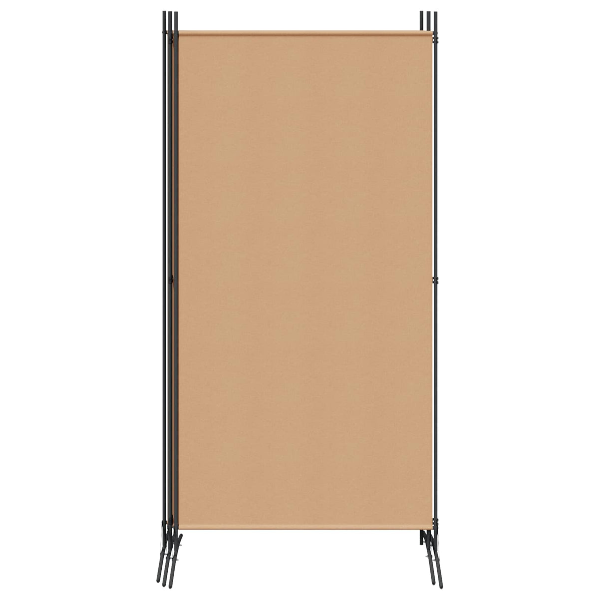 4-Panel Room Divider Beige 346 x 180 cm Fabric