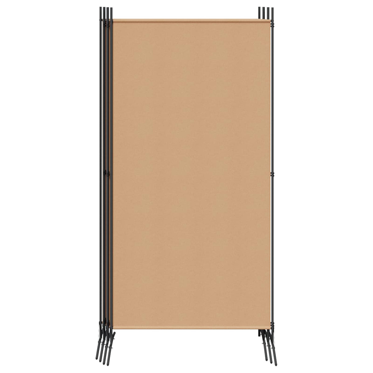 6-Panel Room Divider Beige 520 x 180 cm Fabric