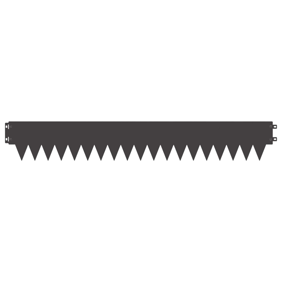 Lawn Edging 10 pcs Length Height 103 x 15 cm Steel Black