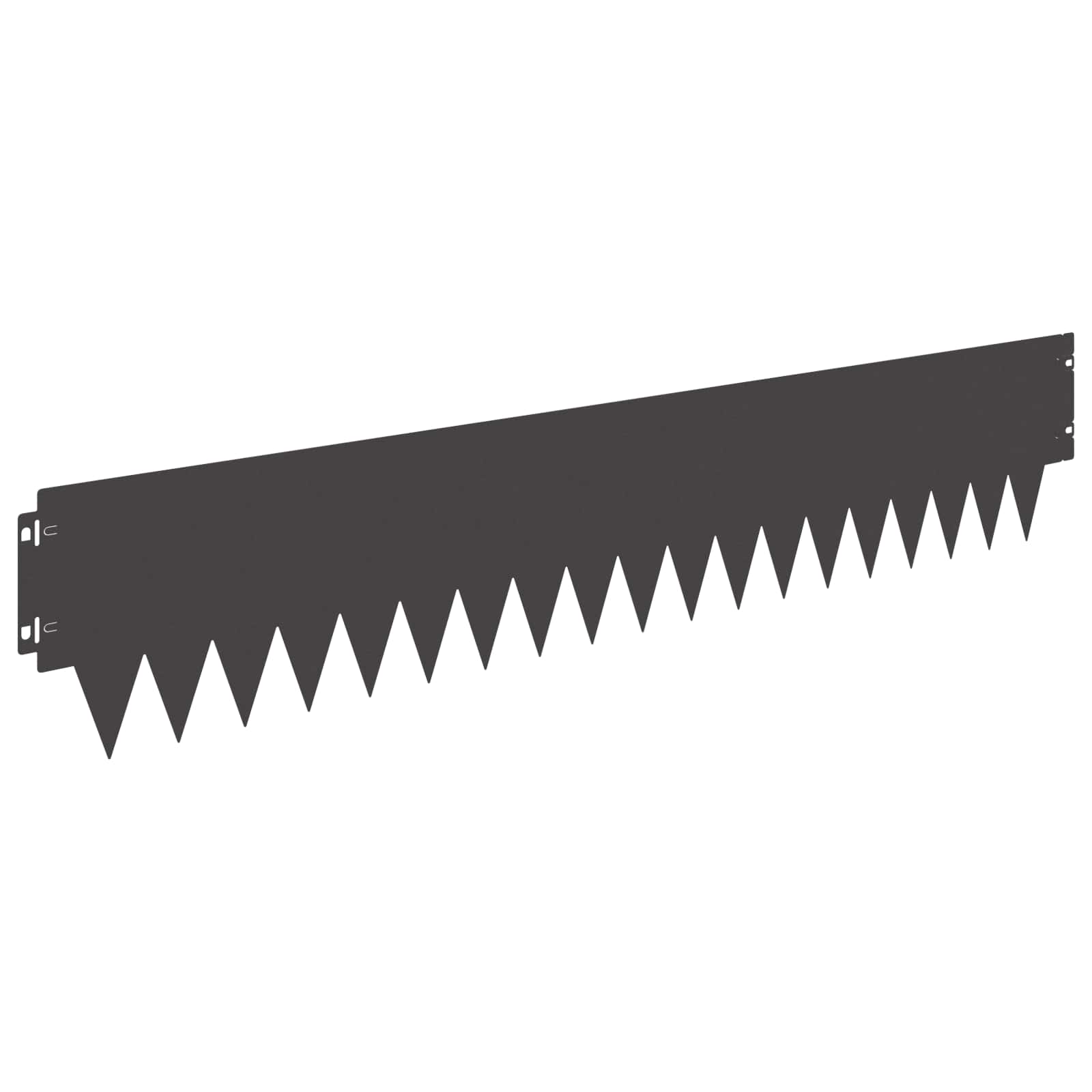 Lawn Edging 10 pcs 103 x 20 cm metal Black