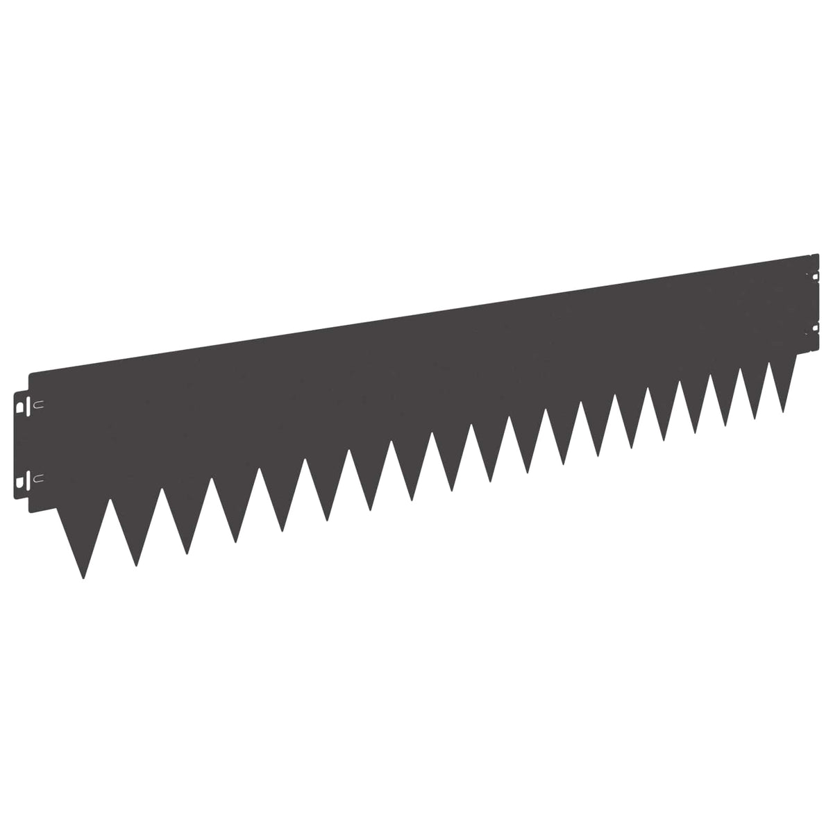 Lawn Edging 20 pcs 103 x 20 cm metal Black