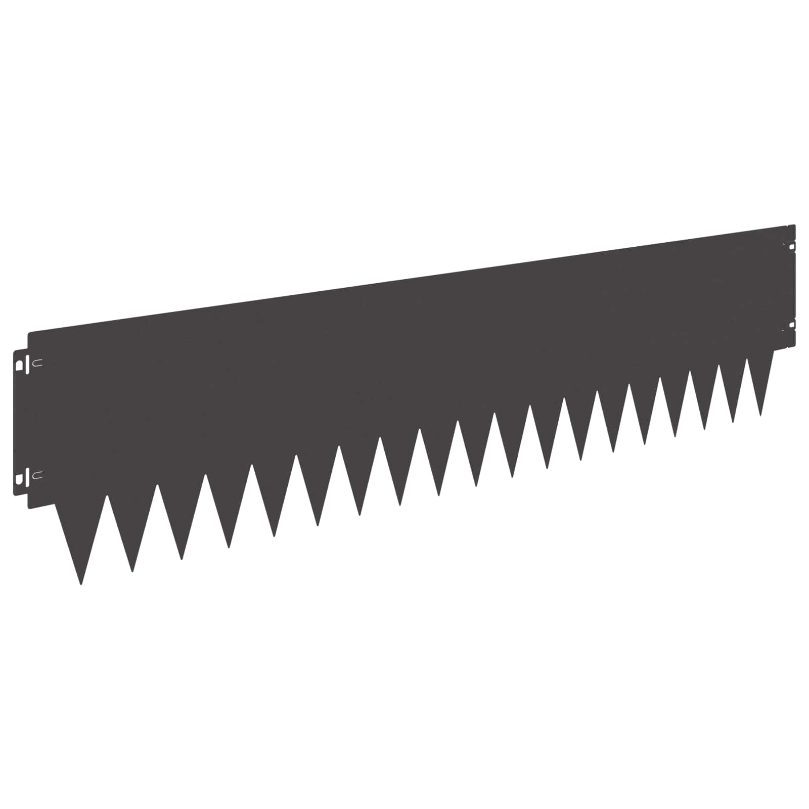Lawn Edging 20 pcs 103 x 25 cm metal Black