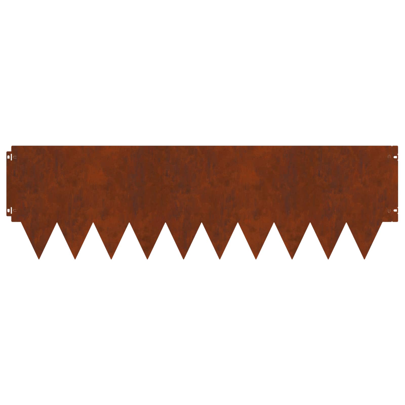 Lawn Edging 20 pcs 103 x 30 cm metal Rusty
