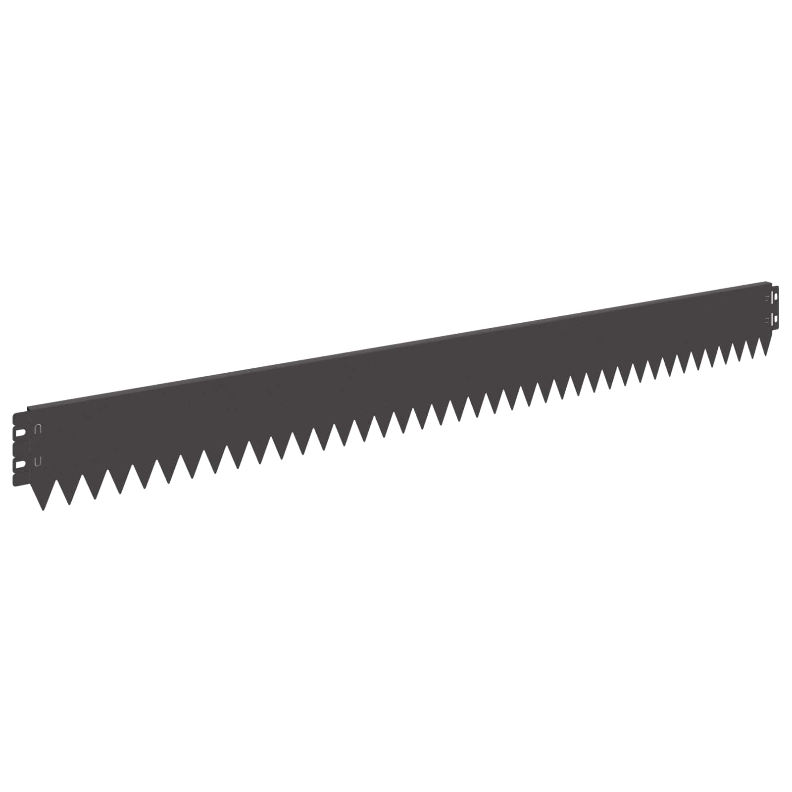 Lawn Edging 10 pcs 103 x 10 cm Steel Black