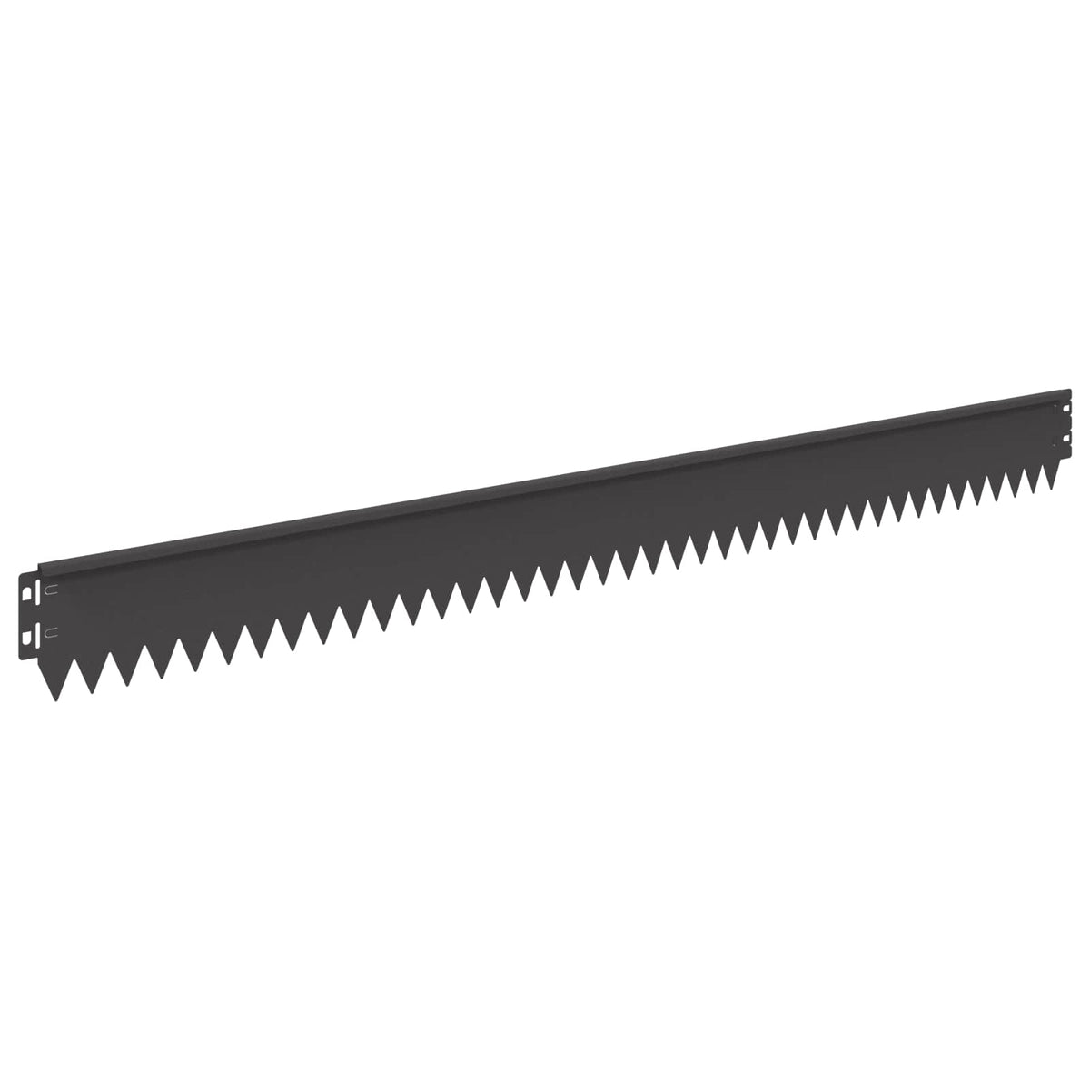 Lawn Edging 10 pcs 103 x 10 cm Steel Black