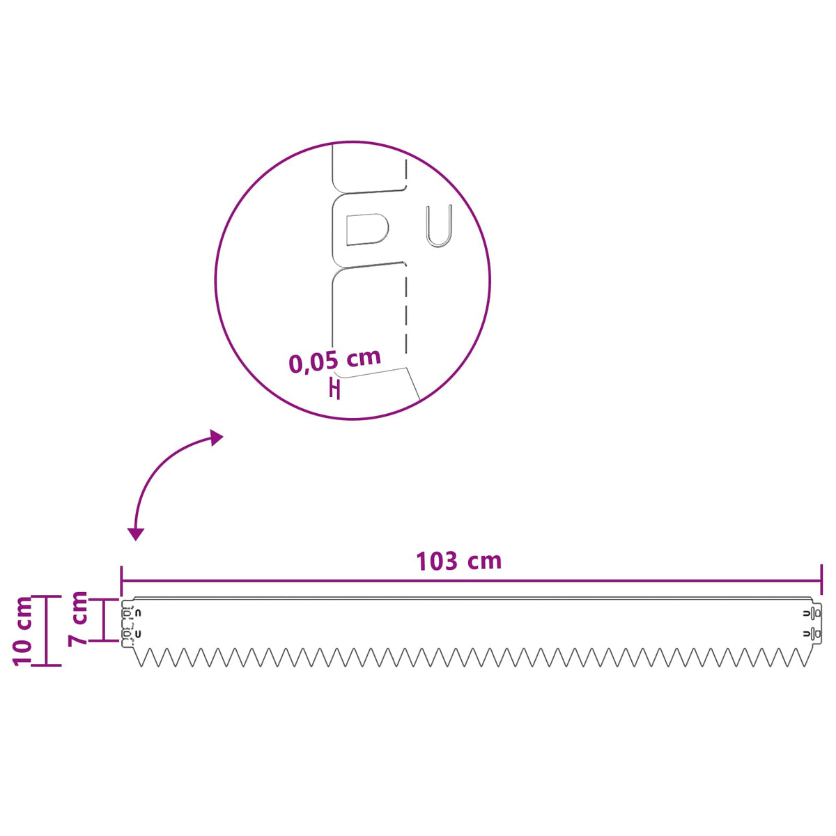 Lawn Edging 10 pcs 103 x 10 cm Steel Black