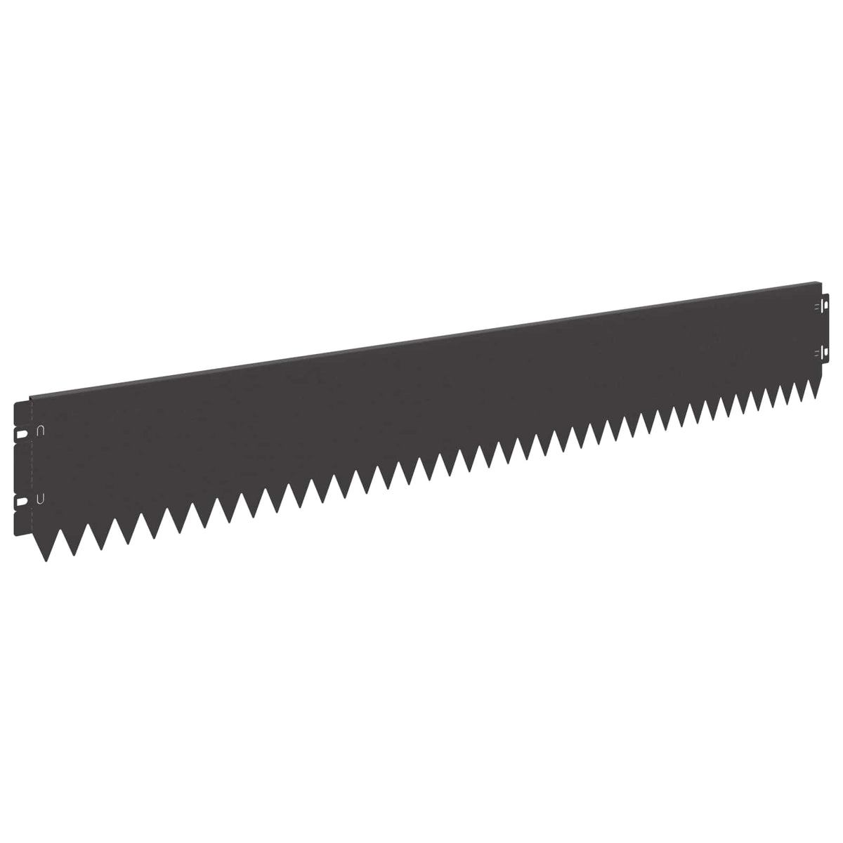 Lawn Edging 10 pcs 103 x 15 cm Steel Black