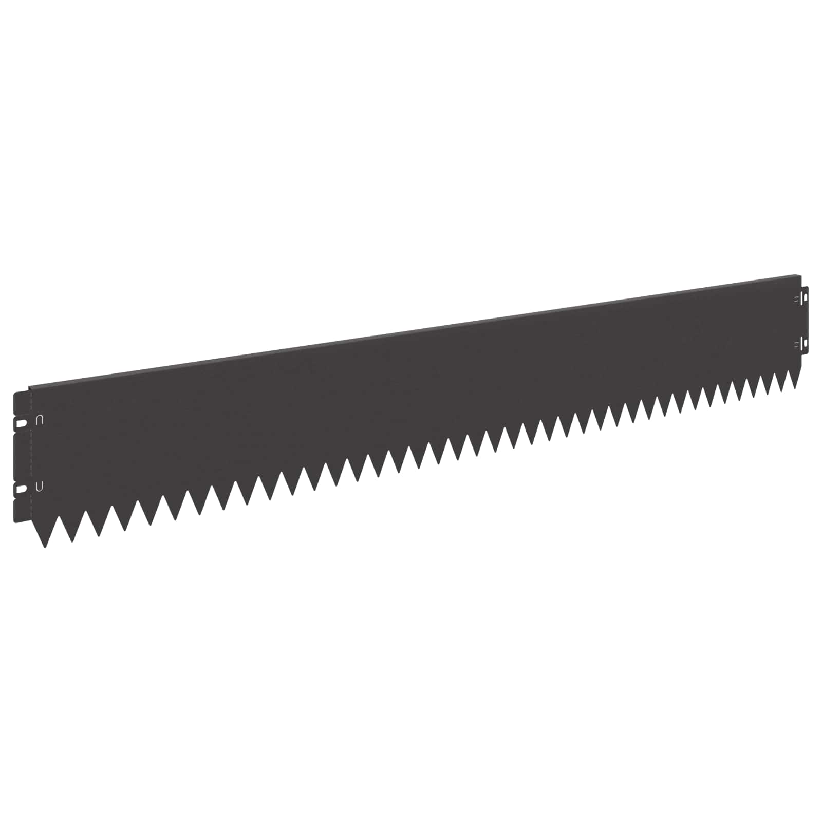 Lawn Edging 10 pcs 103 x 15 cm Steel Black