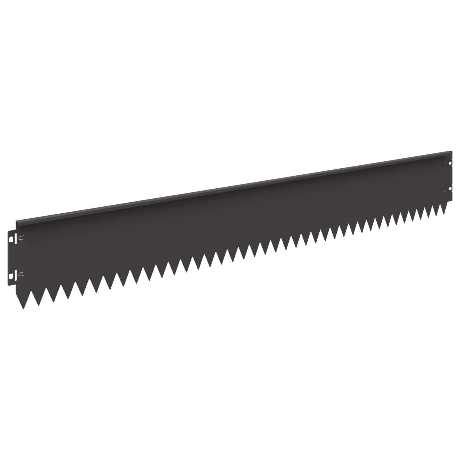 Lawn Edging 10 pcs 103 x 15 cm Steel Black