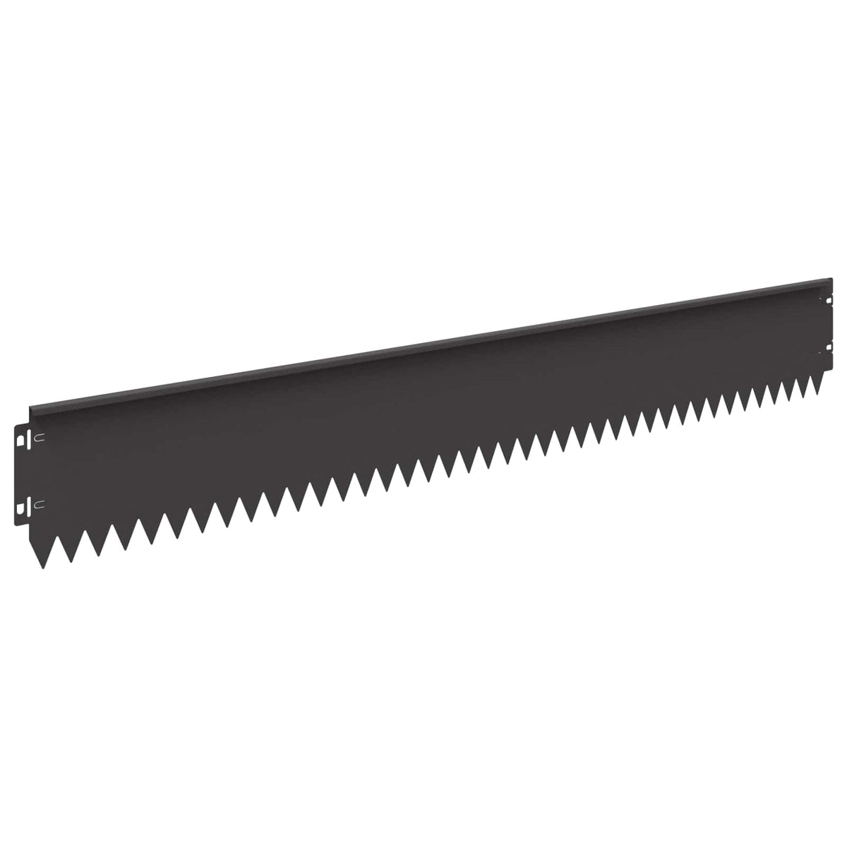 Lawn Edging 20 pcs 103 x 15 cm Steel Black