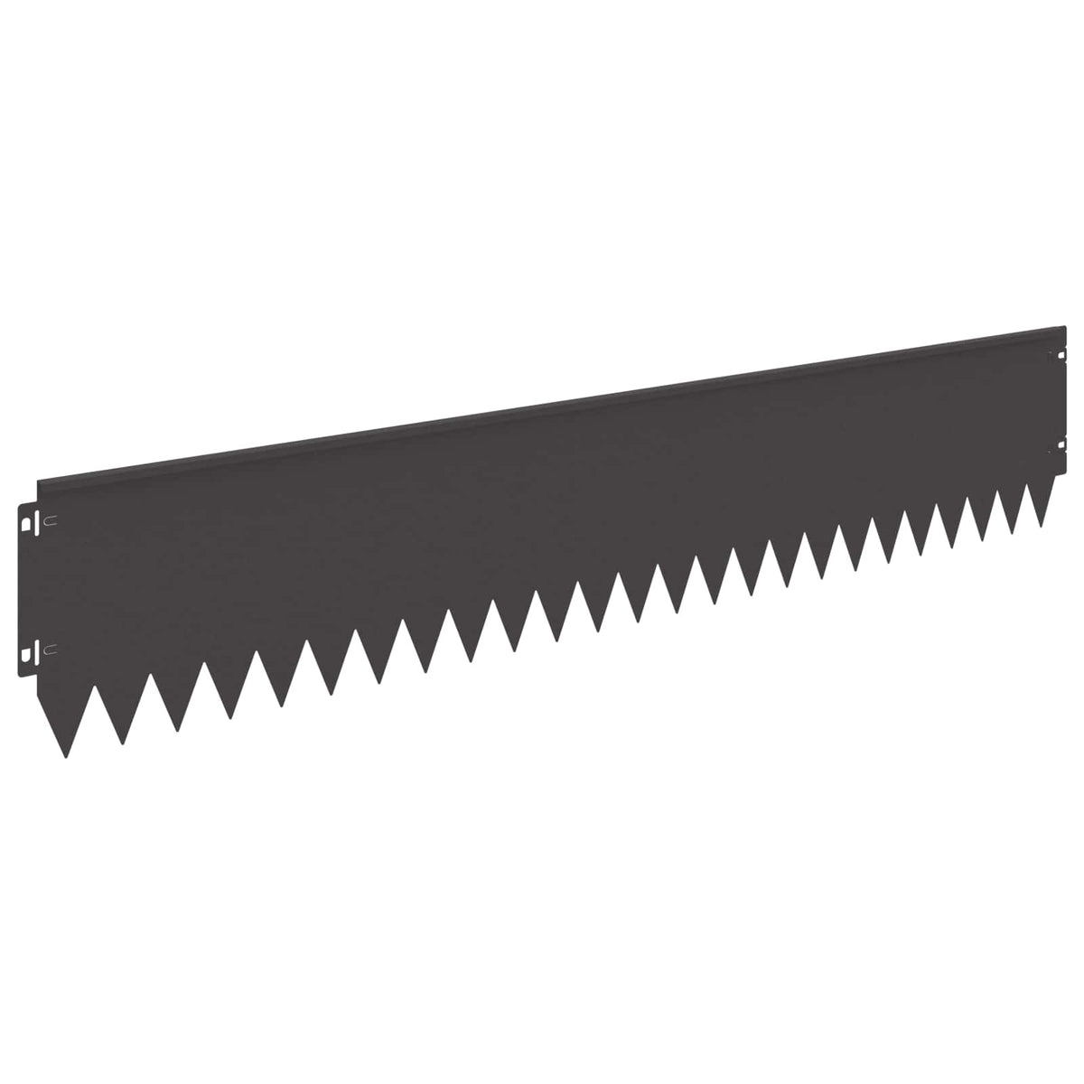 Lawn Edging 10 pcs 103 x 20 cm Steel Black