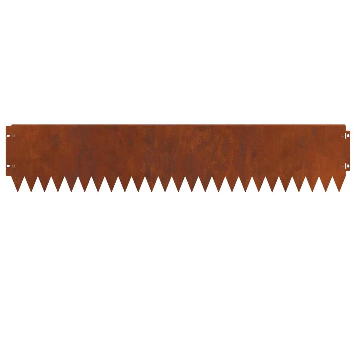 Lawn Edging 20 pcs 103 x 20 cm Steel Rusty