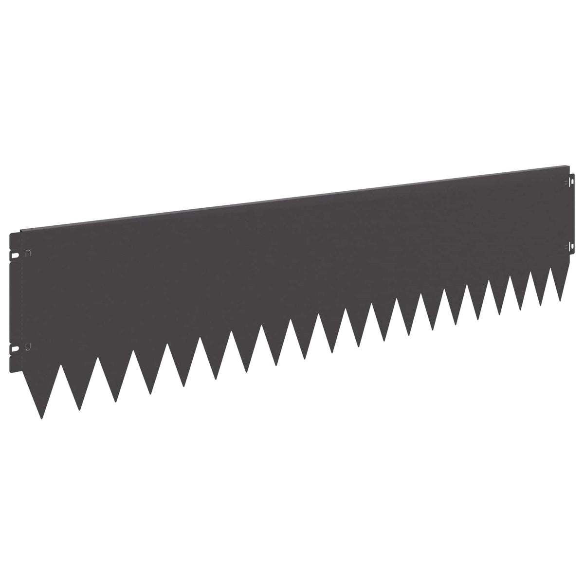 Lawn Edging 20 pcs 103 x 25 cm Steel Black