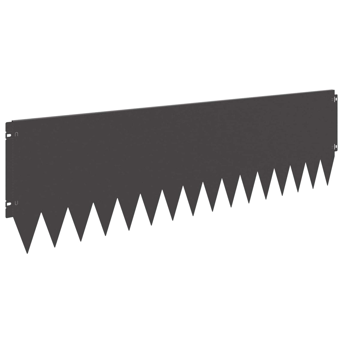 Lawn Edging 10 pcs 103 x 30 cm Steel Black