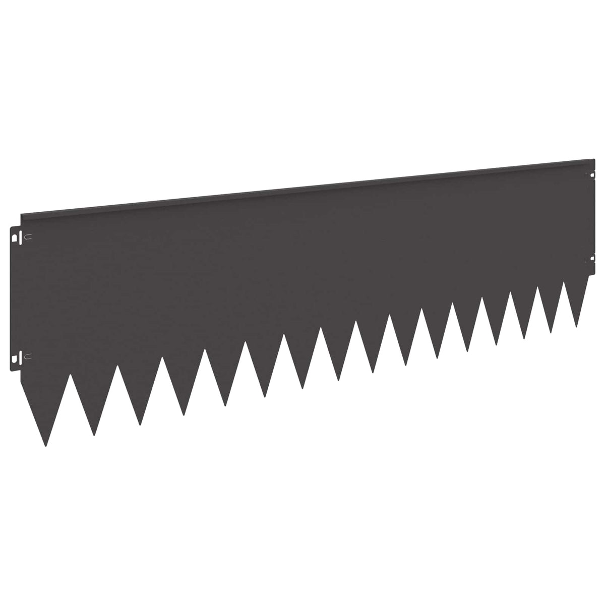 Lawn Edging 10 pcs 103 x 30 cm Steel Black