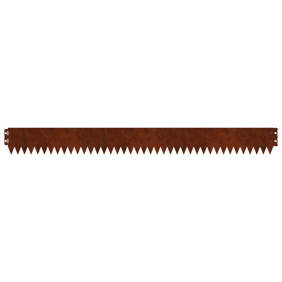 Lawn Edging 10 pcs 103 x 10 cm Steel Rusty