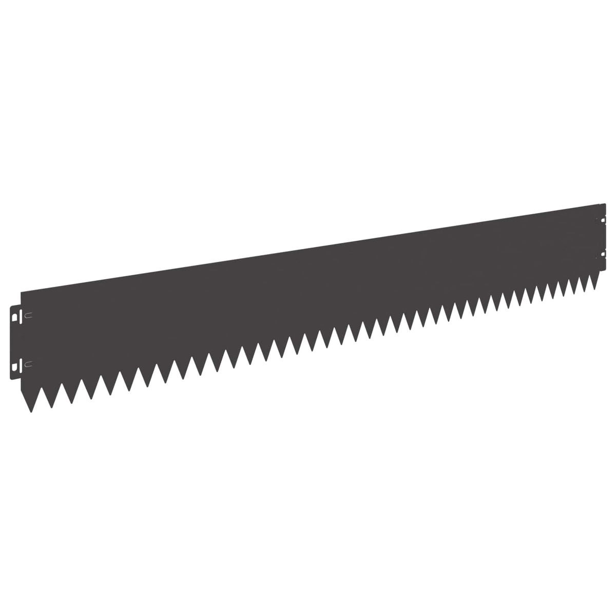 Lawn Edging 10 pcs 103 x 15 cm Steel Black