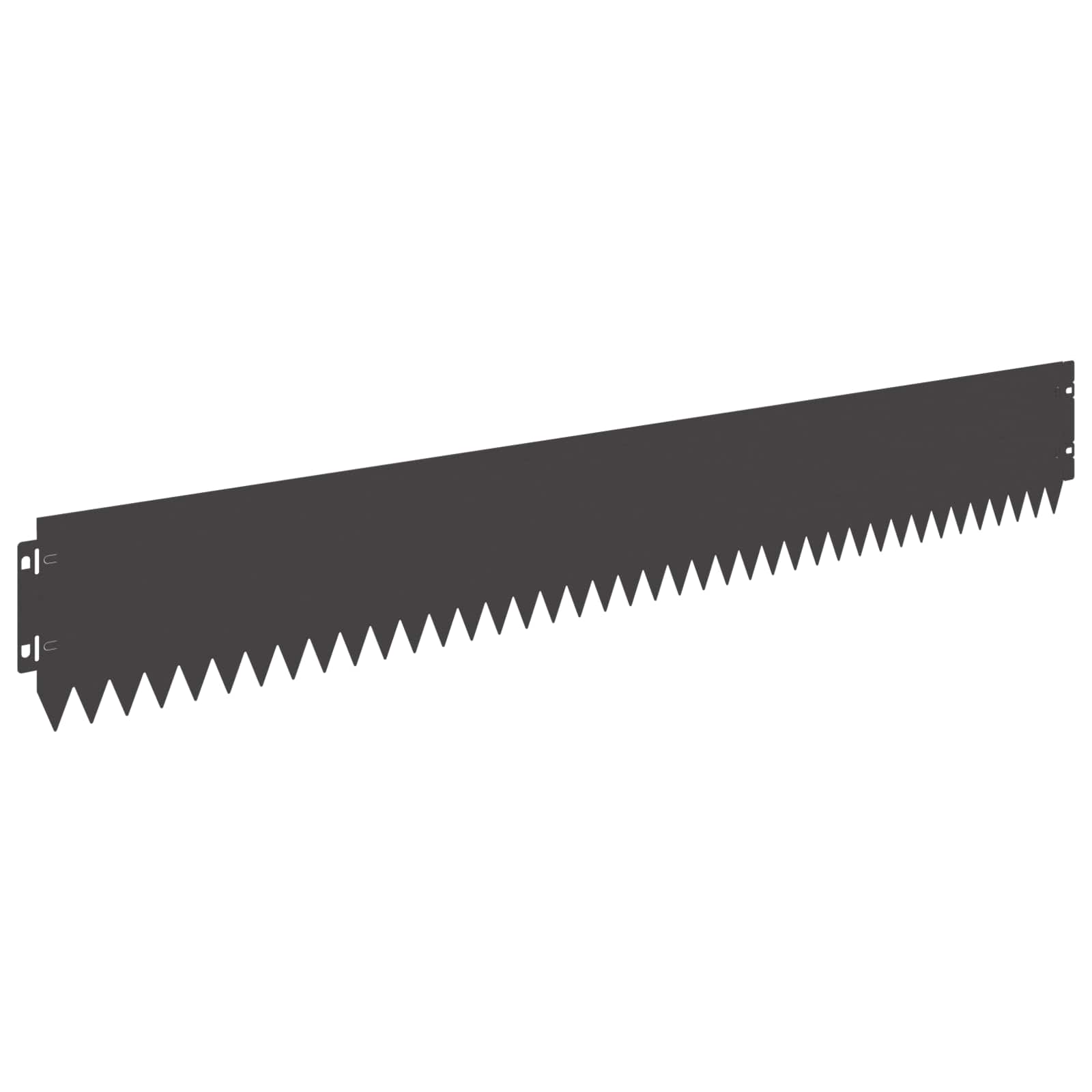 Lawn Edging 10 pcs 103 x 15 cm Steel Black