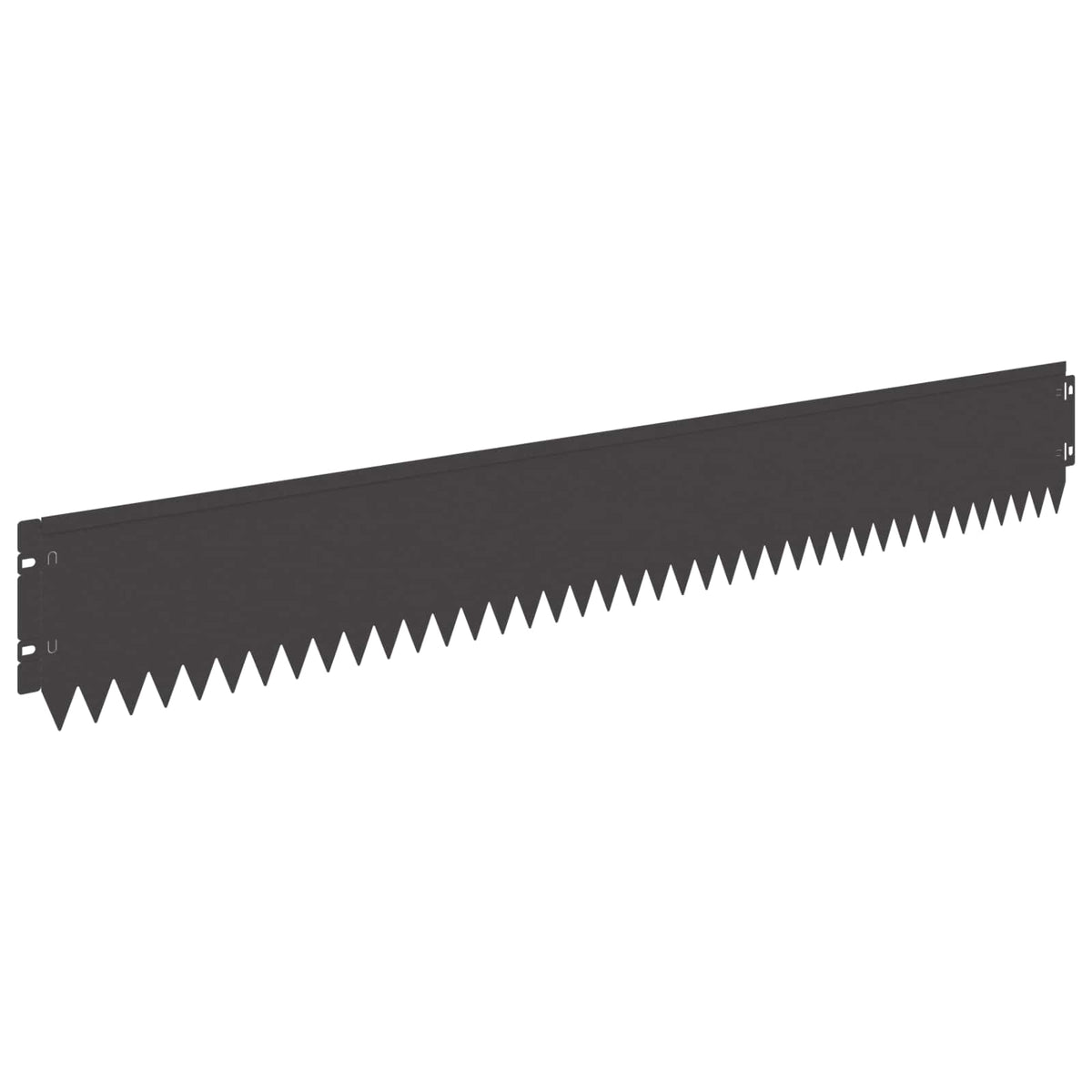 Lawn Edging 20 pcs 103 x 15 cm Steel Black
