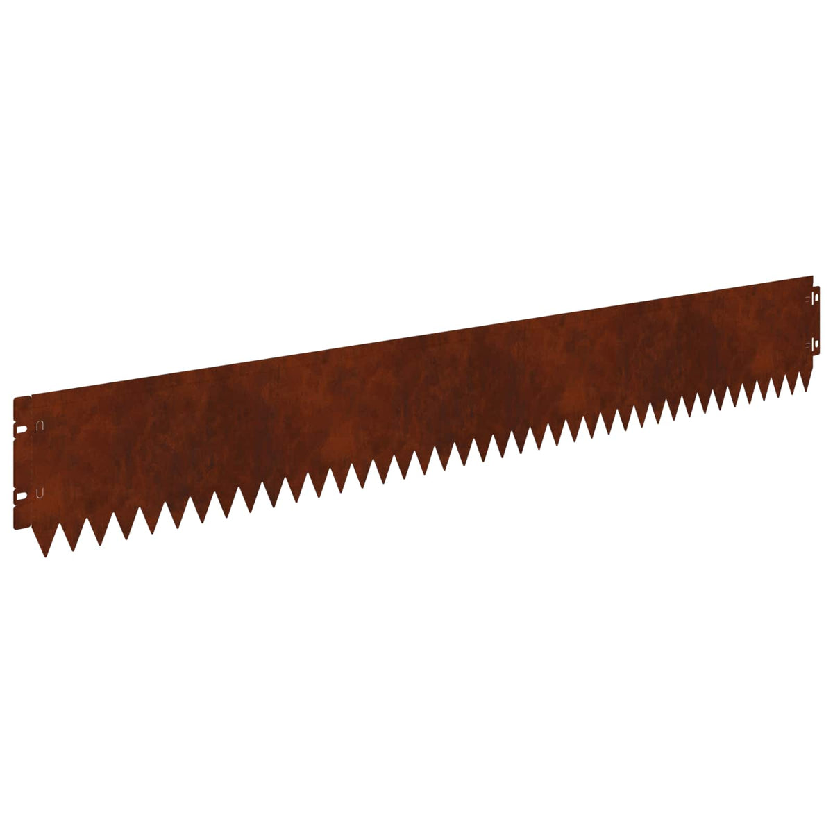 Lawn Edging 10 pcs 103 x 15 cm Steel Rusty
