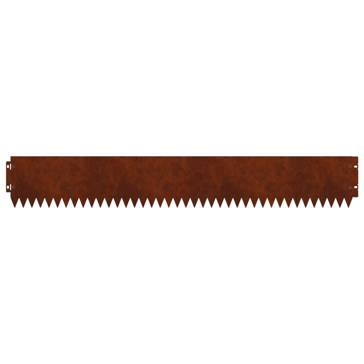 Lawn Edging 10 pcs 103 x 15 cm Steel Rusty