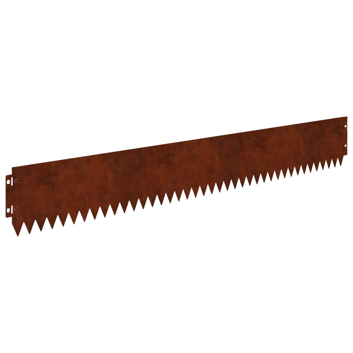 Lawn Edging 20 pcs 103 x 15 cm Steel Rusty